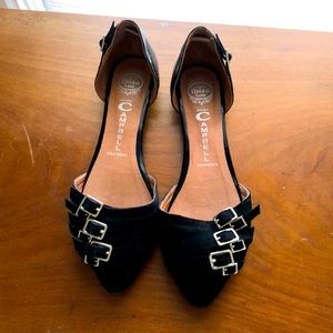 Jeffrey Campbell buckle flats.